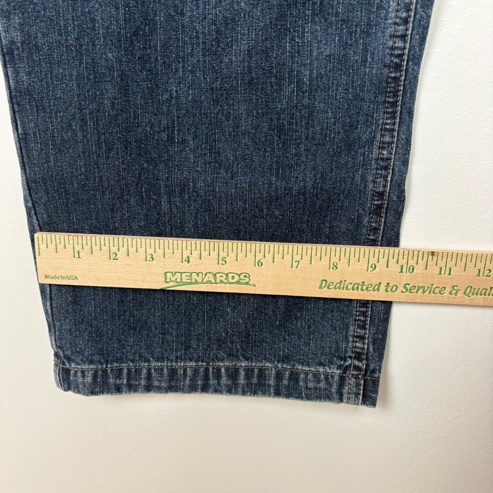 Wrangler Men Cargo Jeans 34x30 Blue Denim Utility Workwear Relaxed Western Baggy - Picture 11 of 14